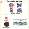 4pcs America 250th Anniversary DIY Diamond Art Magnets Kit Diamond Art Refrigerator Magnet Rhinestones Refrigerator Magnetic Sticker for Adult Beginners DIY Home Office Decor (02)