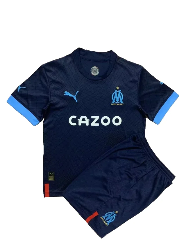 Olympique Marseille Away Shirt Kit Kids & Junior Mini Kit 2022-2023