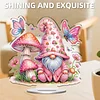 uk.everydayedeals DIY Acrylic Diamond Painting Desktop Tabletop Ornament - Mushroom Gnome