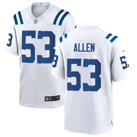 Youth Indianapolis Colts #53 CJ Allen White 2026 NFL Draft Game Jersey