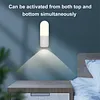 Rechargeable Motion Sensor Night Light Soft Glow Eye-Friendly Versatile Placement Minimalist Wood Battery Operated Shower Lamp for Wardrobe Hallway Closet Stairs