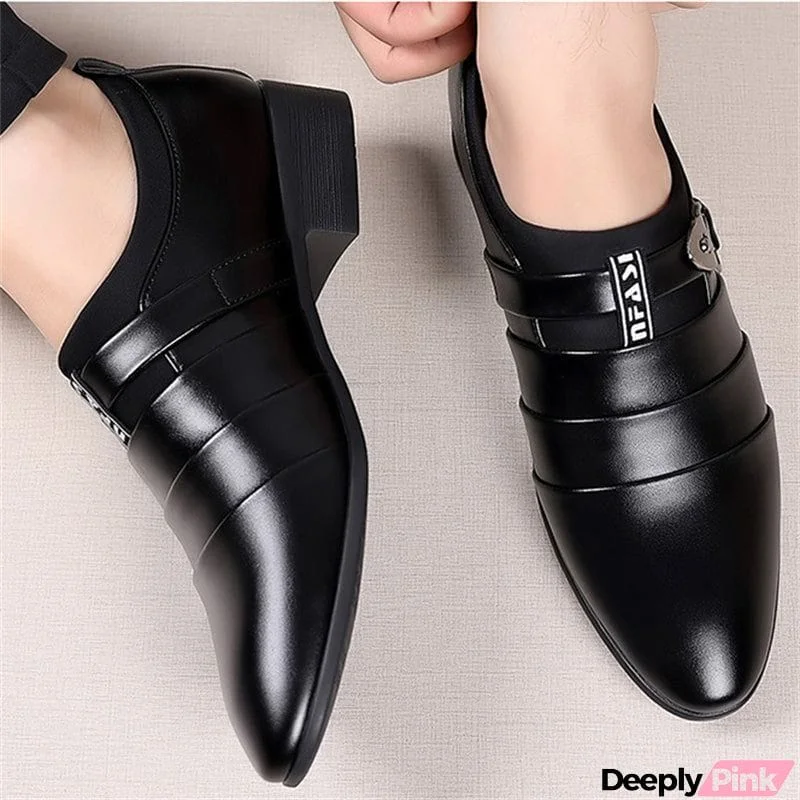 Male Casual Office Wear Pointy Toe Dress Shoes