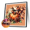 Diamond Painting -DIY Round Partial AB Drill Pumpkin Bird（35x35cm）