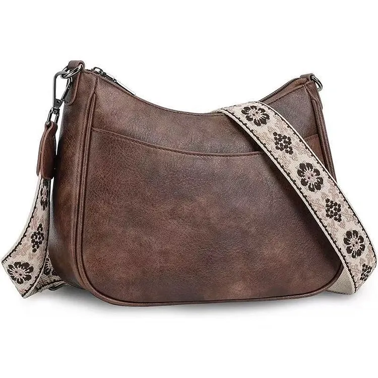  Leather Crossbody Purse with Adjustable Strap, Women's Shoulder Handbag