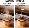 Aromatherapy Essential Oil Diffuser, 560ml Ultrasonic Cool Mist Diffuser/humidifier With Flame Volcano 2 Mist Mode, For Bedroom,office,home