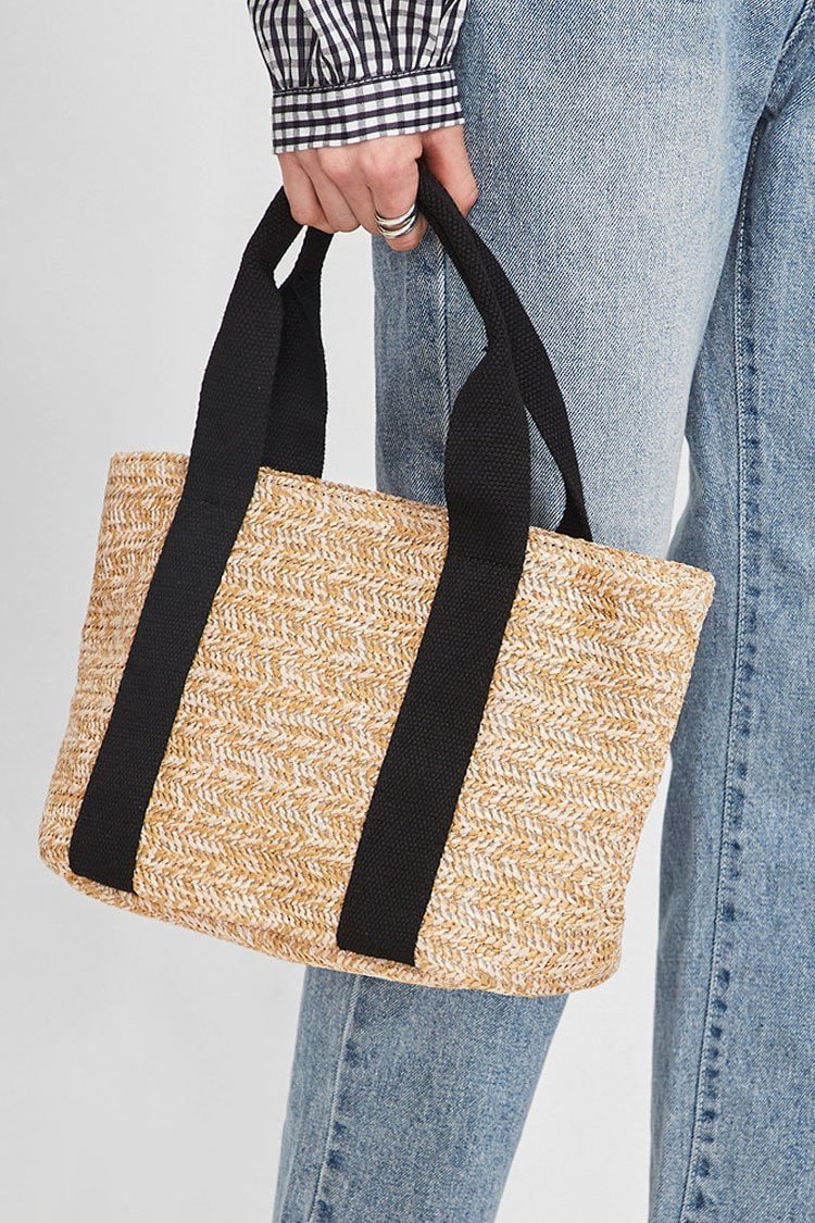 Beach Casual Woven Straw Basket bag - Shop Trendy Women's Clothing | LoverChic