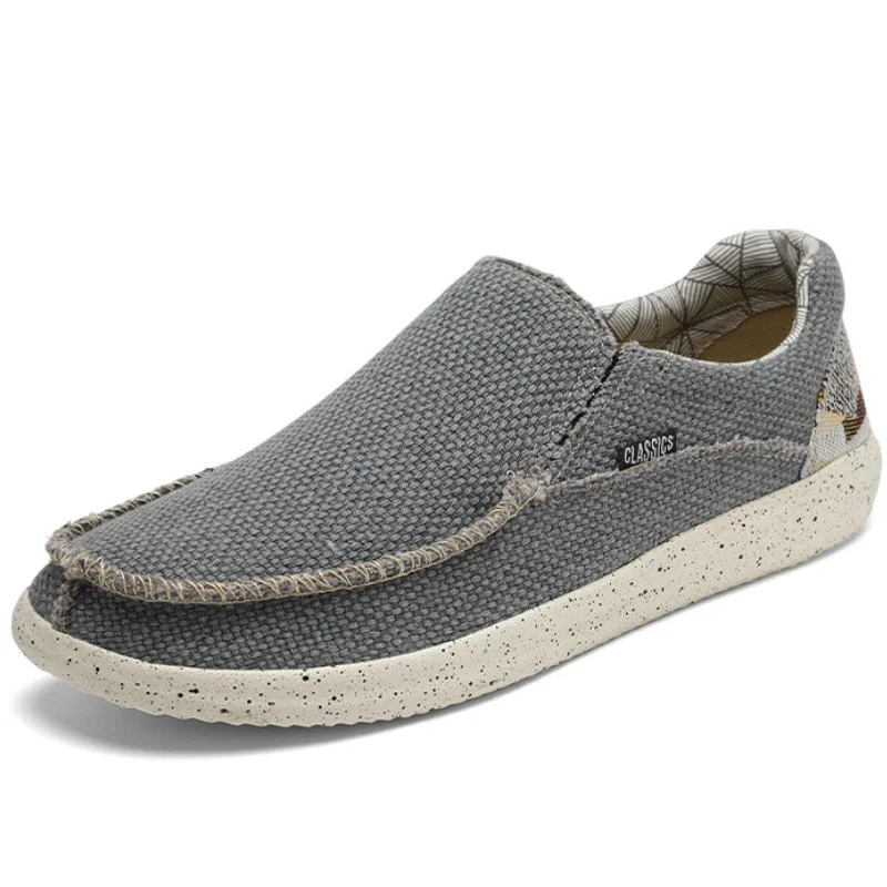 Brand Men's Casual Shoes Denim Canvas Men's Vulcanized Shoes Breathable Men's Flat Shoes Outdoor Slip Wear Men's Canvas Shoes