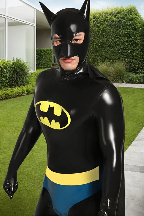 Men Latex Catsuits Cosplay Batman Gotham Knight 