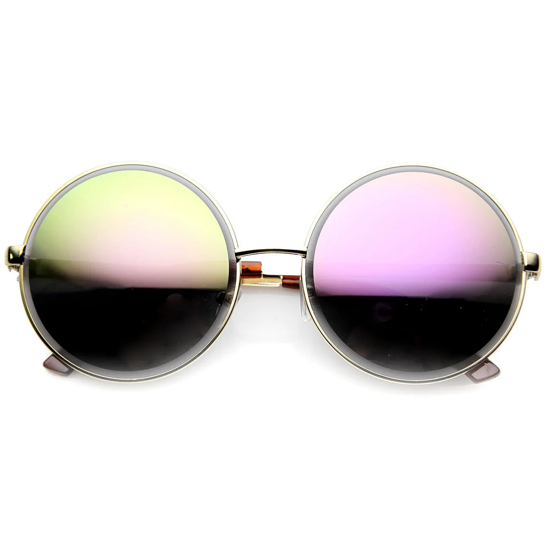 Super Large Oversized Metal Round Circle glasses