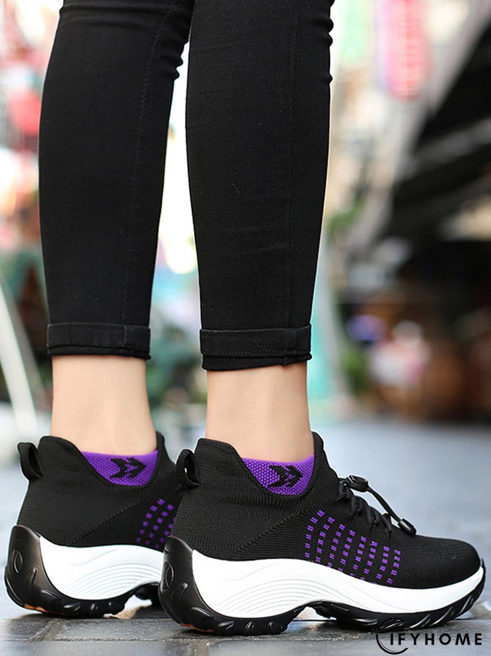 Lightweight Breathable Flyknit Woven Shoes | IFYHOME