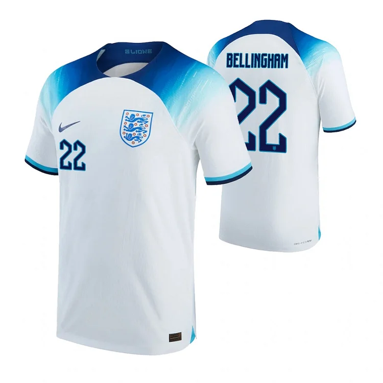 England Jude Bellingham 22 Home Trikot WM 2022