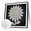 DIY Pearl Painting Sunflower for Home Wall Decor(25x25cm)