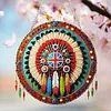 (US Only)Acrylic 2D Flat Indian Shield DIY Hanging Diamond Art Kits Wall Door Decoration