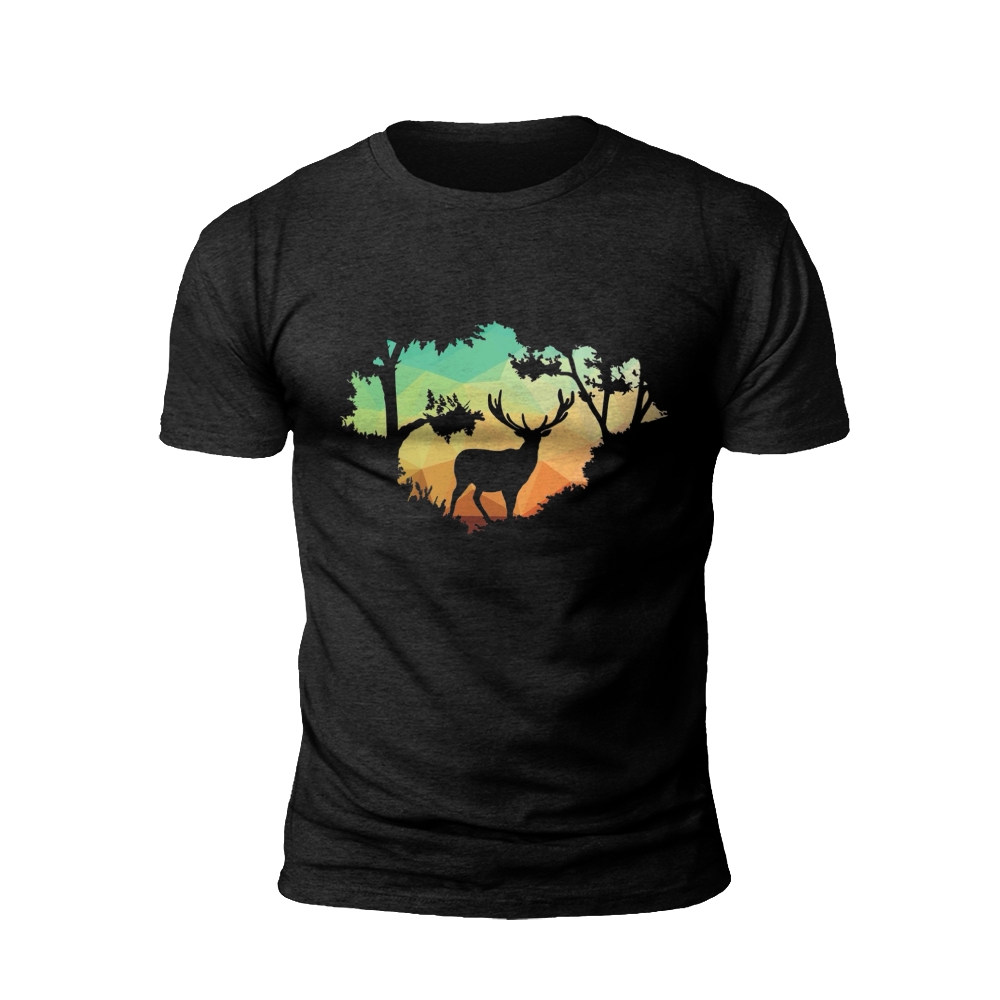 Sunset Stag Silhouette T-shirt
