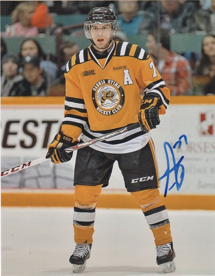 Sarnia Sting Anthony DeAngelo Signed Autographed 8x10 Photo Poster painting COA A