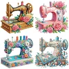 (US Local)4Pack Sewing Machine-Crystal Rhinestone Diamond Painting(30x30cm)