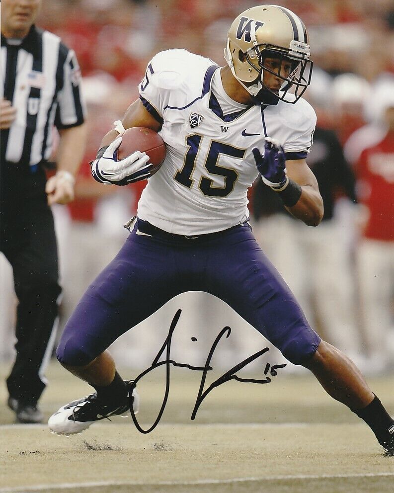 JERMAINE KEARSE SIGNED WASHINGTON HUSKIES NCAA FOOTBALL 8x10 Photo Poster painting #3 AUTOGRAPH