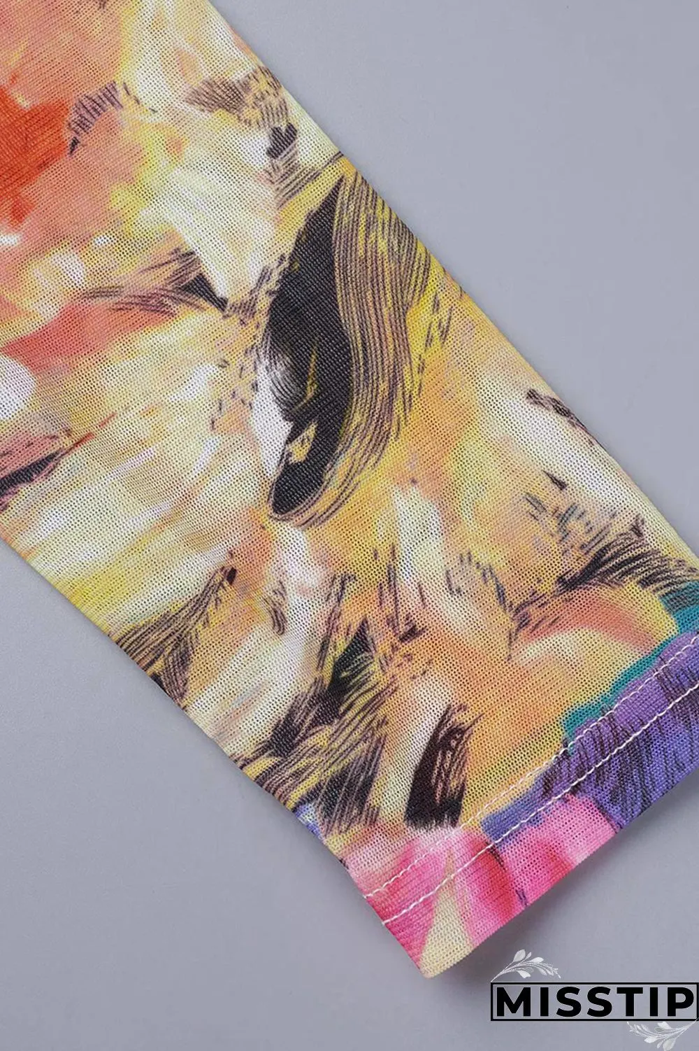 Colour Casual Print Basic Half A Turtleneck Tops