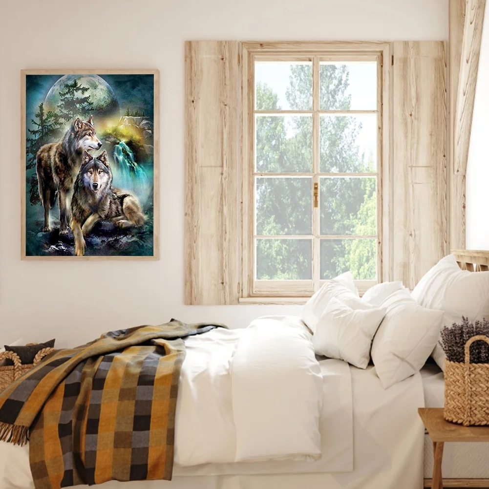 Diamond Painting - Full Square Drill - Wolf(20*30 - 50*70cm)
