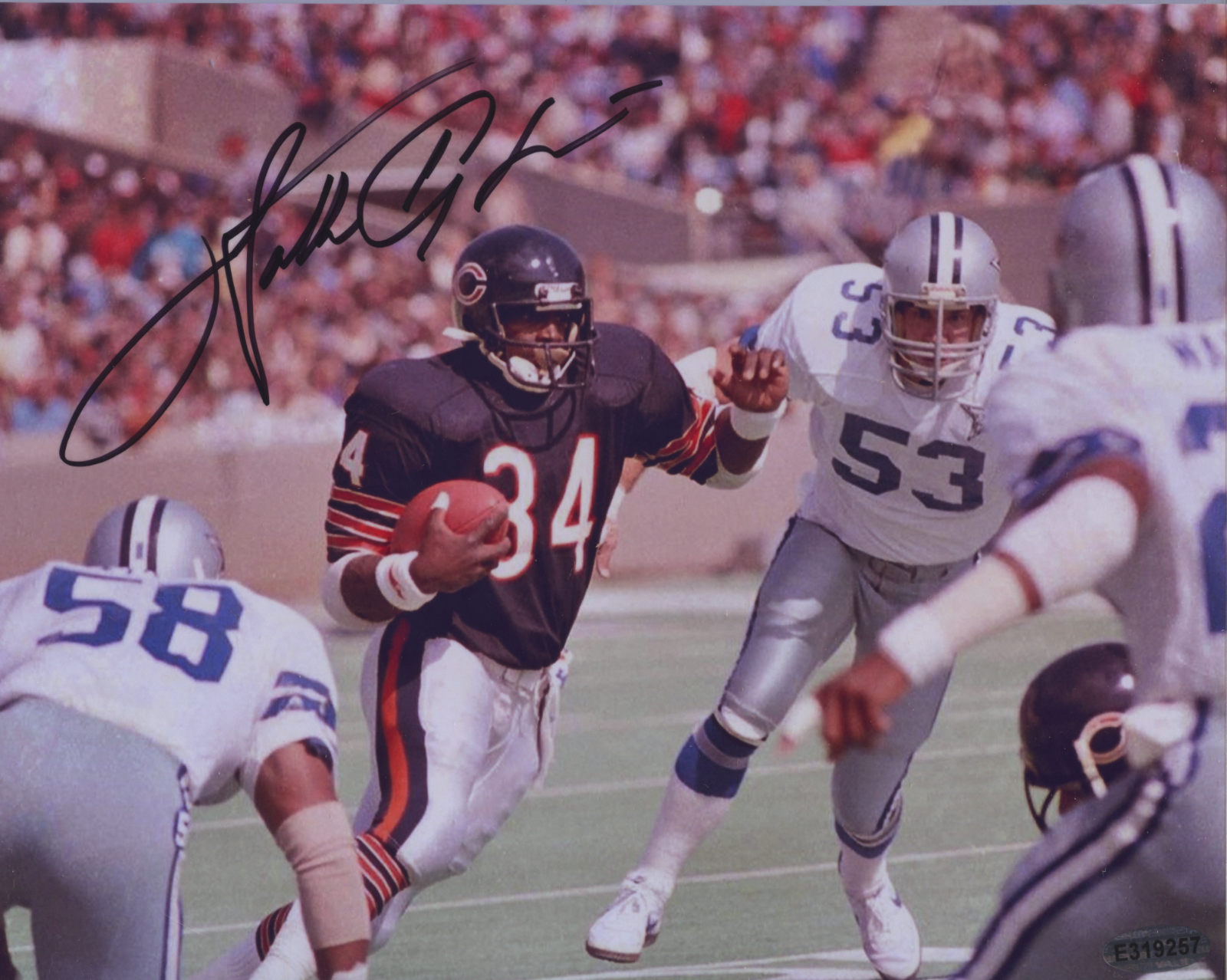 Walter Payton Autographed Signed 8x10 Photo Poster painting ( HOF Bears ) REPRINT ,