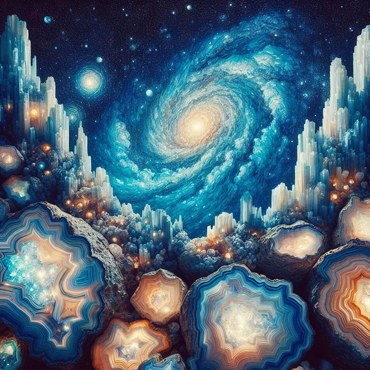 Universe Galaxy Nebula 30*30CM (Canvas) Full Round Drill Diamond Painting gbfke
