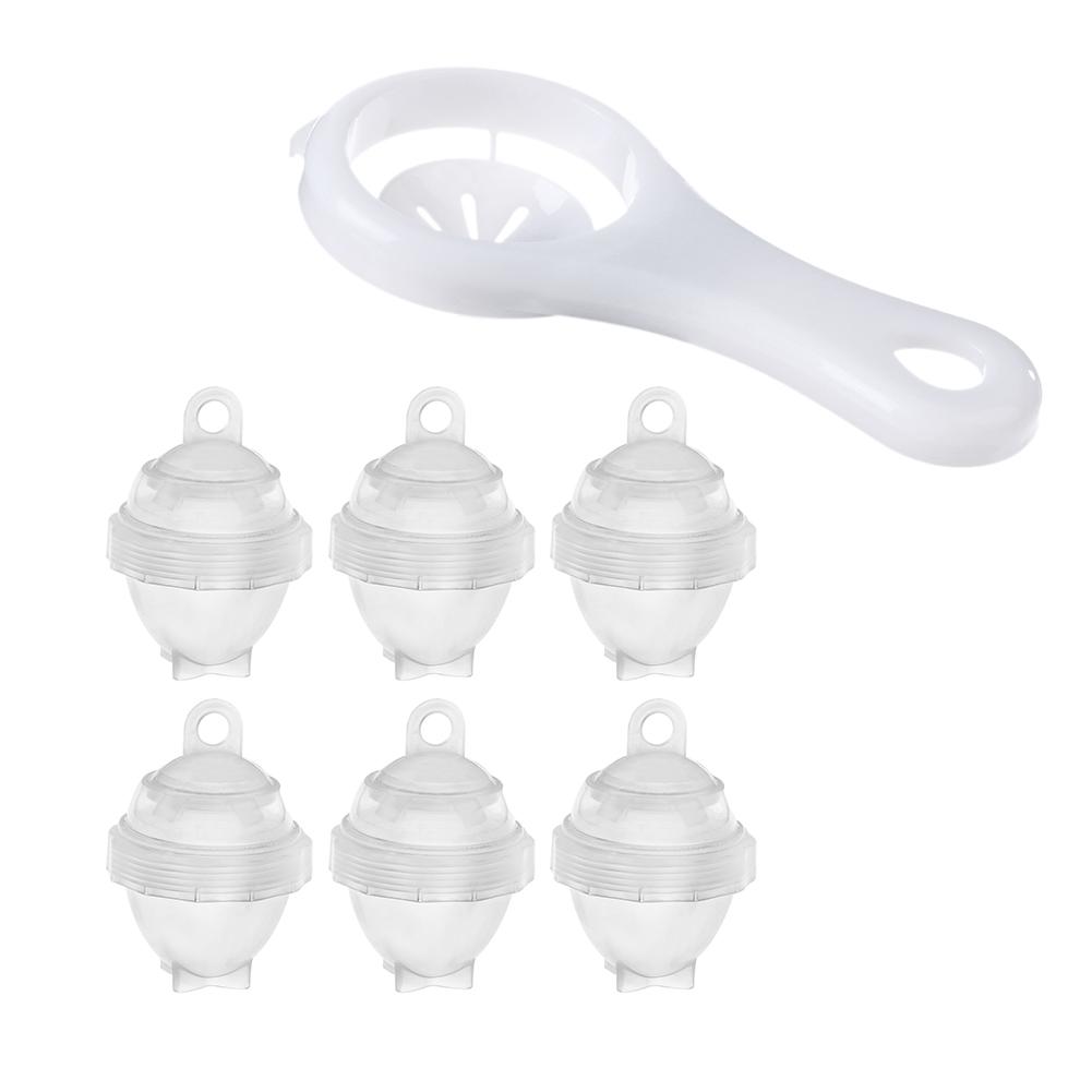 

7Pcs/Set Egg Poachers Hard Boil Cooker Eggs White Separator Cooking Tools, 501 Original