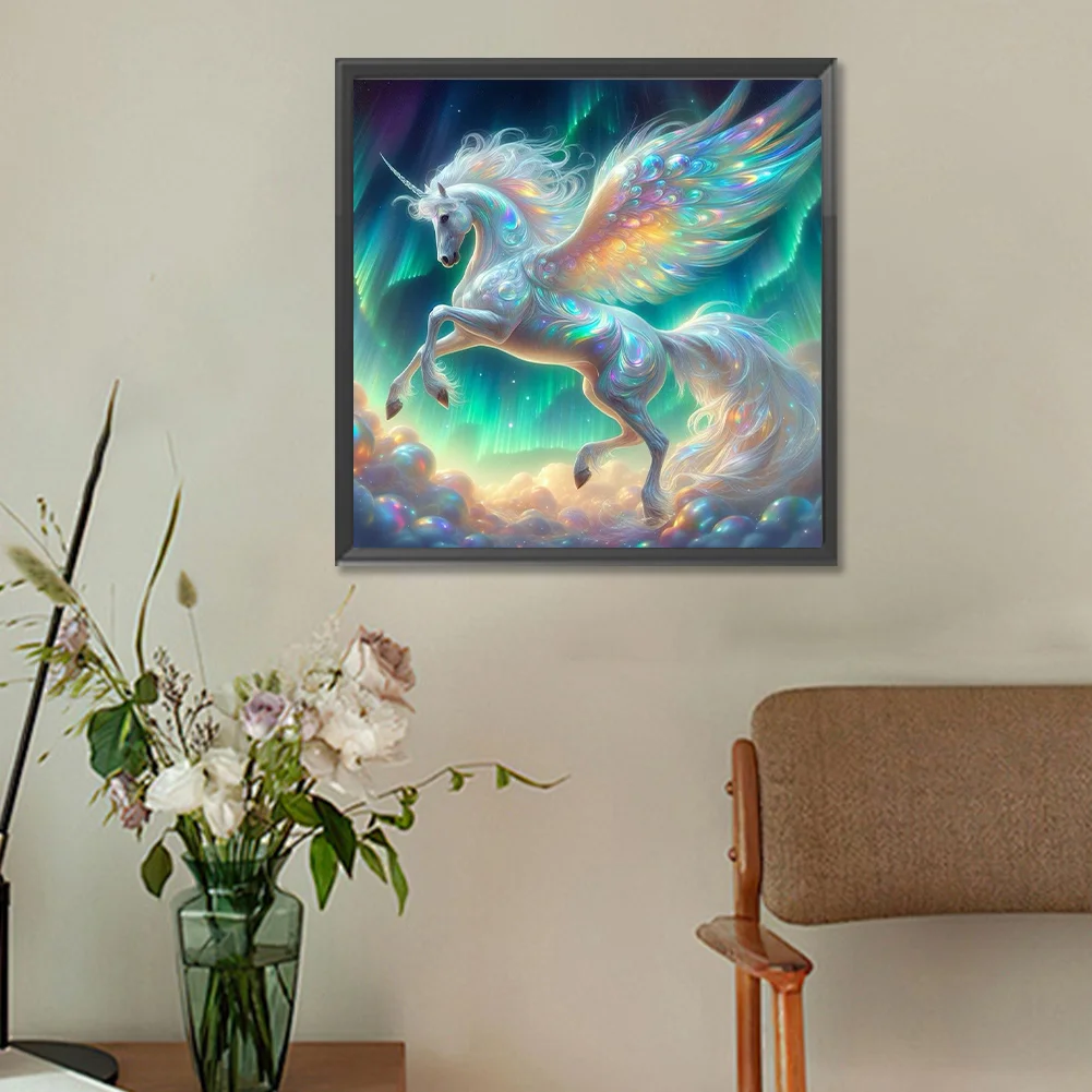 Diamond Painting - Full Round Drill - Dream Unicorn(Canvas|30*30cm)