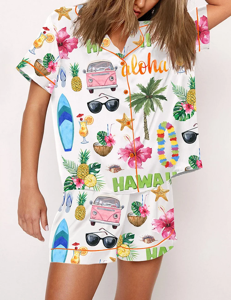Women's Hawaii Travel Pajama Set