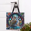 Glass Painting series Eagle - 11CT DIY Stamped Cross Stitch Shopping Bag 40*40cm/15.75*15.75in