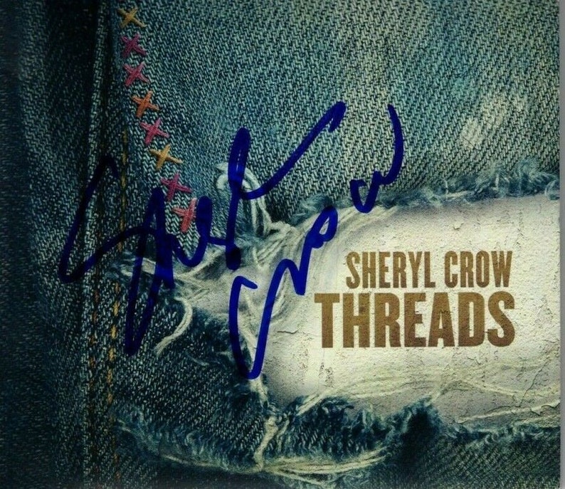 Sheryl crow signed autographed threads cd booklet