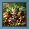 Groot-Peinture diamant ronde compl&egrave;te-40*40cm
