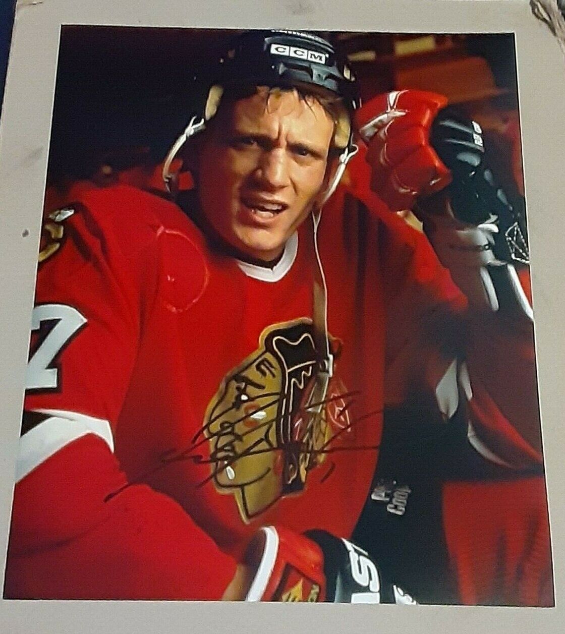JEREMY ROENICK CHICAGO BLACKHAWKS HOCKEY SIGNED AUTOGRAPHED 8X10 Photo Poster painting COA NHL 6
