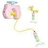 Interactive Cat Hanging Toys USB Charging Self-Play Pet Chase Toy Swing Feather Auto-Rebound Cat-Teasing Tool for Relieve Boredom Burn Energy