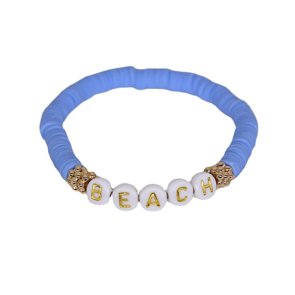 Women's New Bohemia Monogrammetric Gold Stretch Bracelet