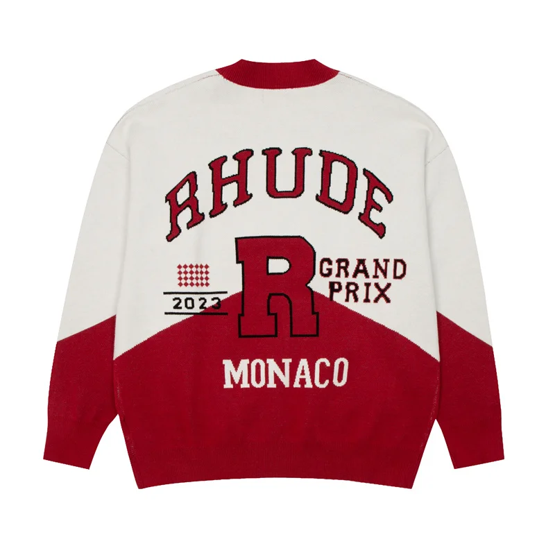 RHUDE 2023 New autumn and winter knitted sweaters