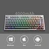 Side engraved hot-swappable RGB e-sports game wireless Bluetooth three-mode bottom light position mechanical keyboard