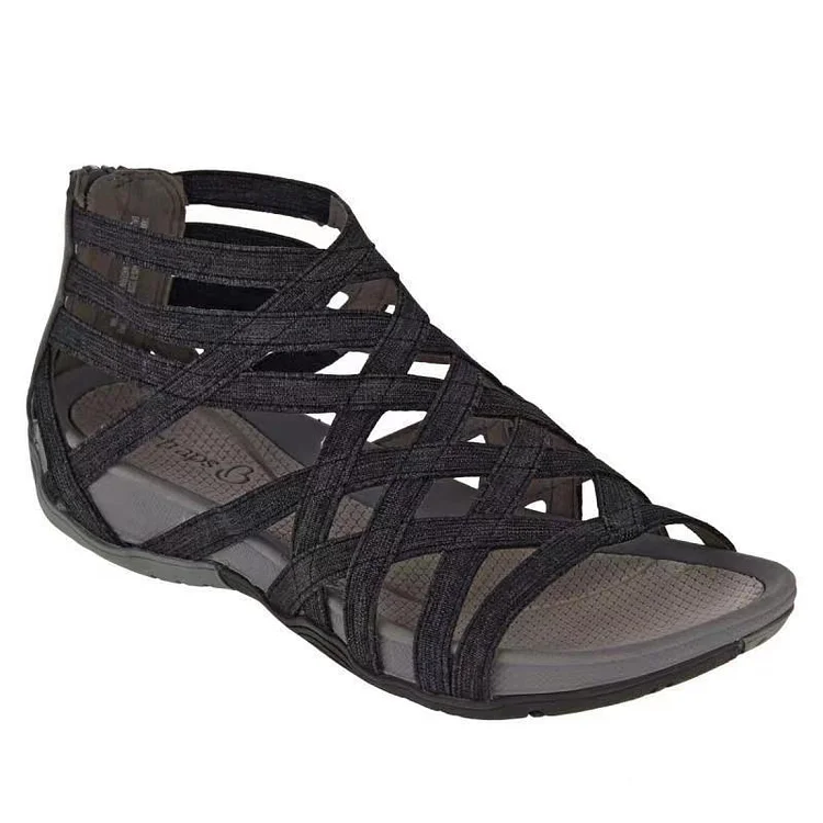  Round Toe Hollow Roman Gladiator Beach Wedge Sandals