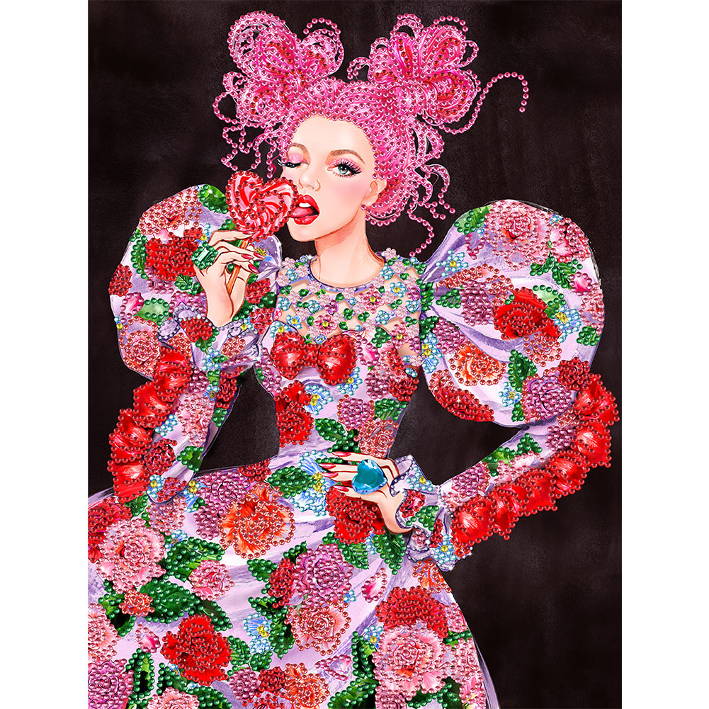 

Fashion Lady - Special Shaped Diamond Painting - 30*40CM, 501 Original