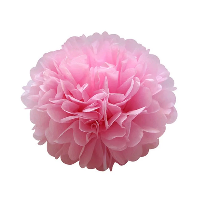 5pcs Tissue Paper Pompoms Wedding Decorative Paper Flowers Ball Baby Shower Birthday Party Decoration paper pom poms
