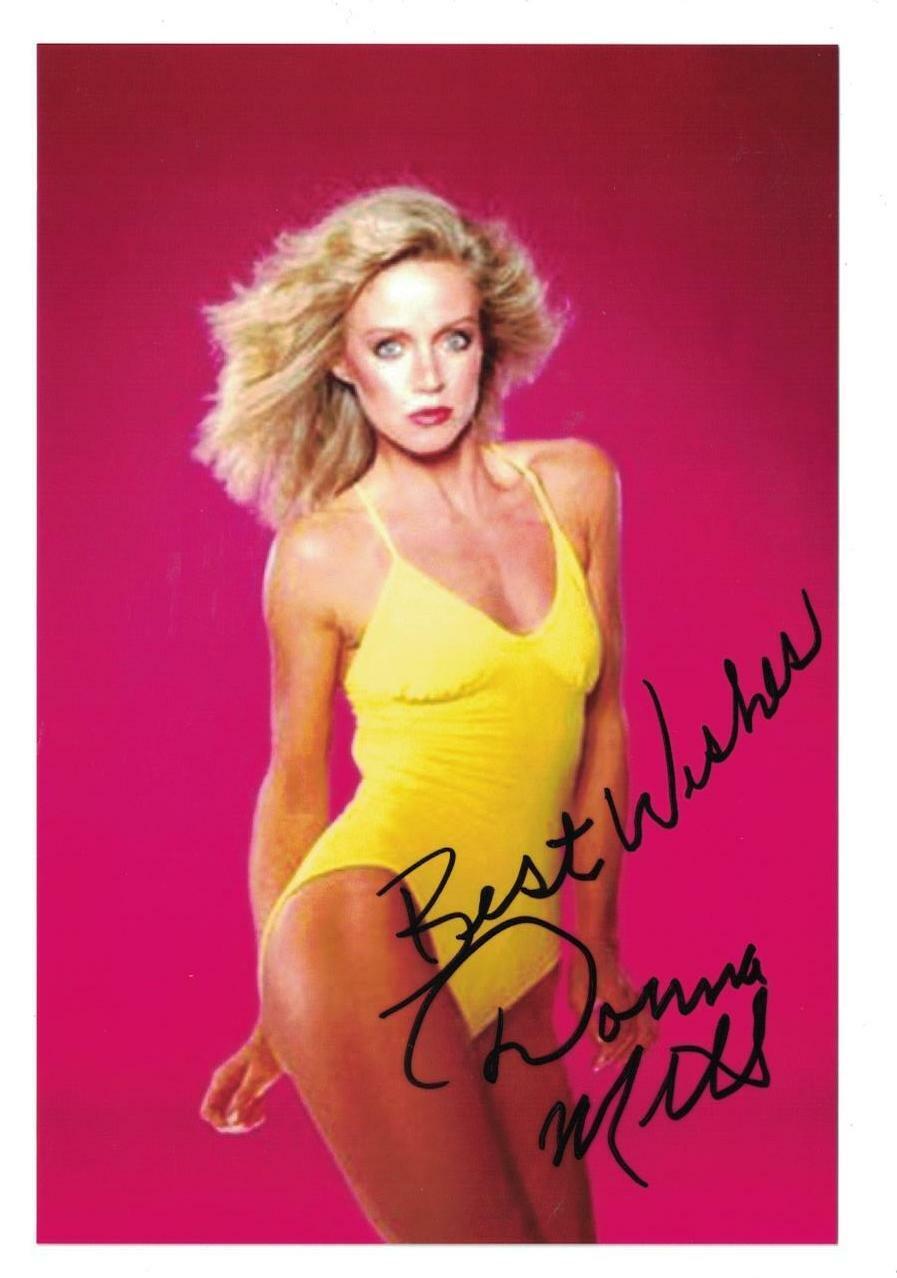 Donna Mills Signed Autographed 4 x 6 Photo Poster painting Actress Sexy B