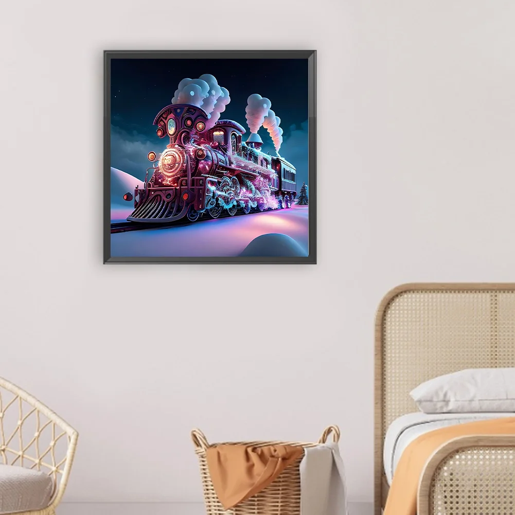 Diamond Painting - Full Round Drill - Train(Canvas|30*30cm)