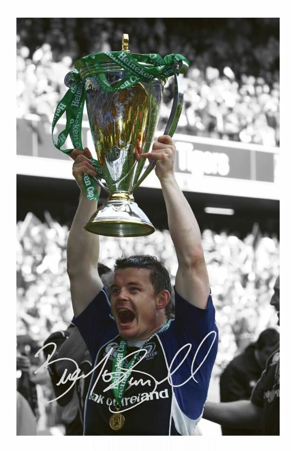 BRIAN O'DRISCOLL - LEINSTER CUP RUGBY AUTOGRAPH SIGNED Photo Poster painting POSTER