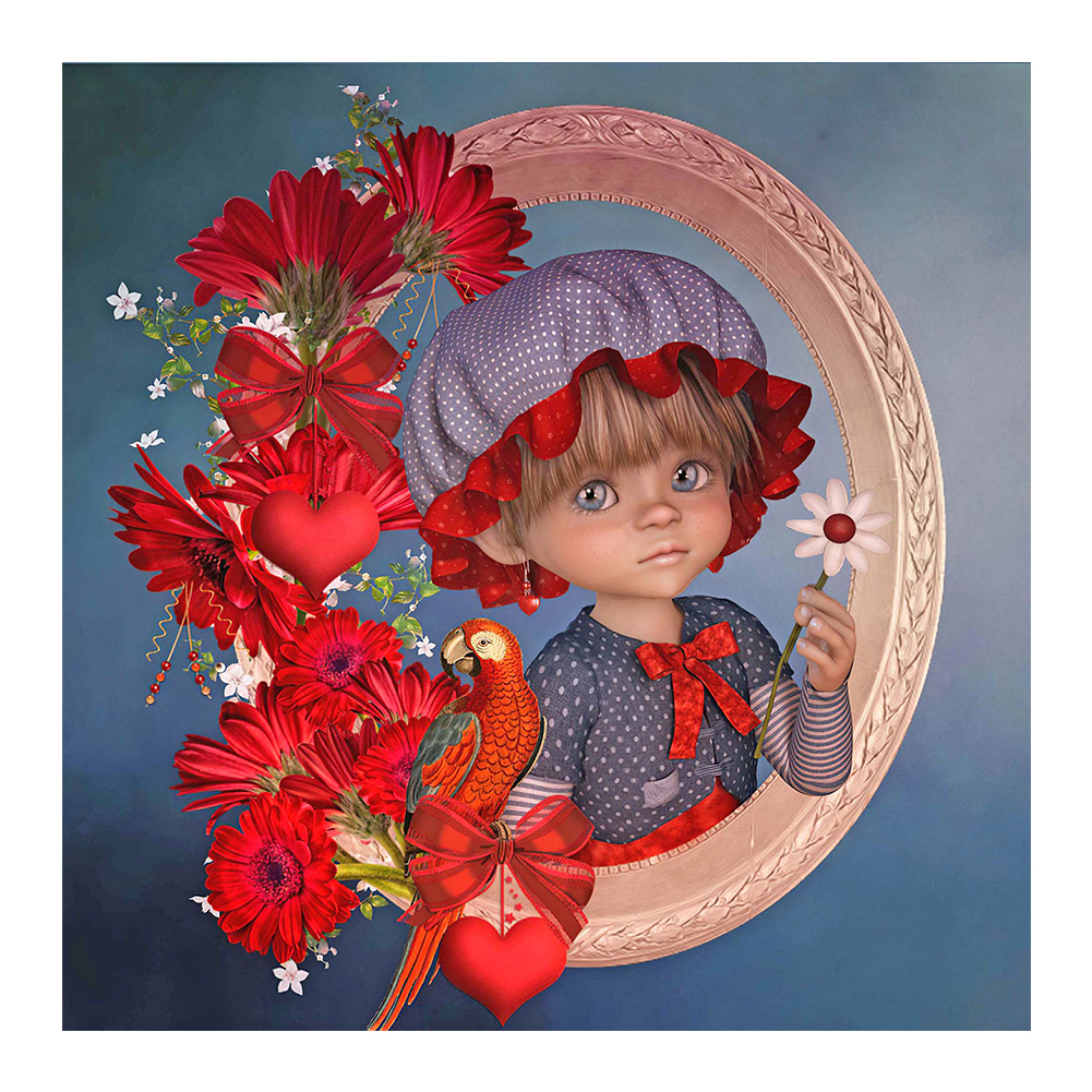 

Fairy Girl - Round Drill Diamond Painting - 35*35CM, 501 Original