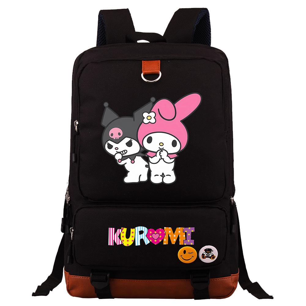 Mayoulove Kuromi Backpack Large Capacity Stylish Design for School Activities-Mayoulove
