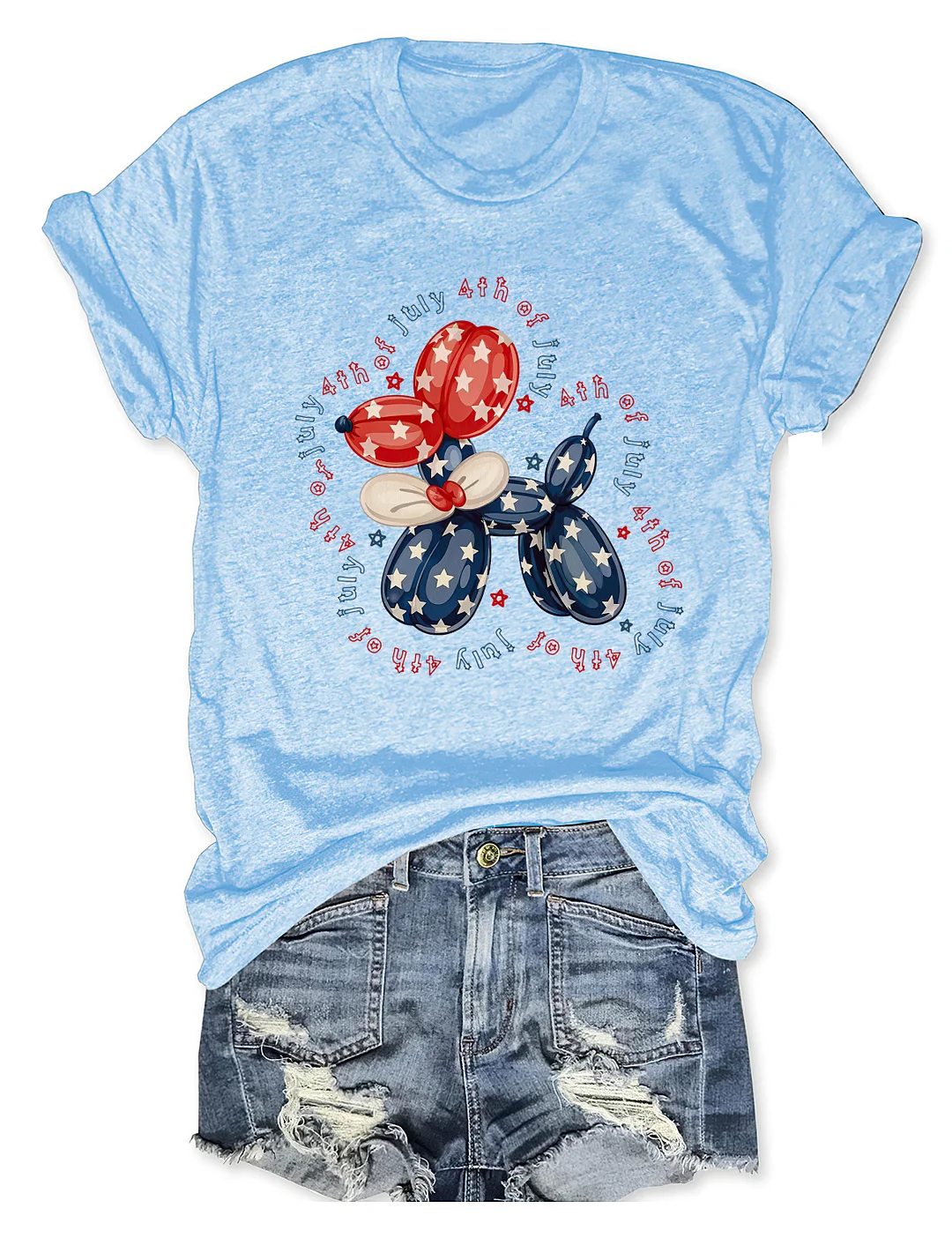 Cute Fourth of July Balloon T-shirt