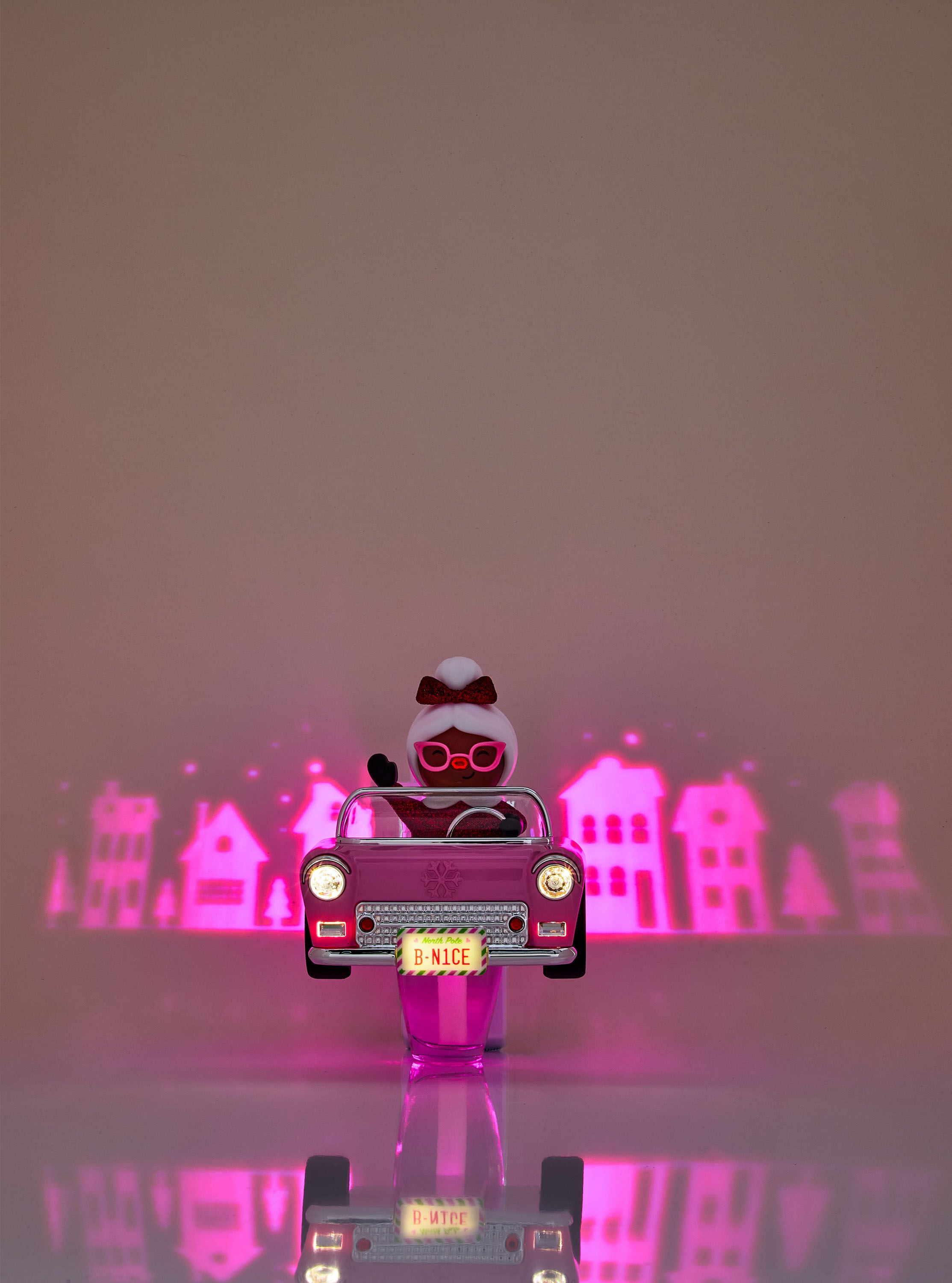Mrs. Claus In Car Projector