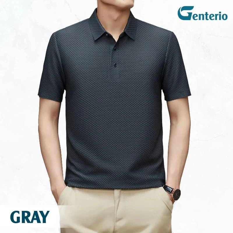 LuxePolo &ndash; Men's Icy Silk Anti-wrinkle Polo Shirt | LAST DAY 70% OFF