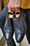 Stefano Brown Wholecut Oxfords -Dress Shoes
