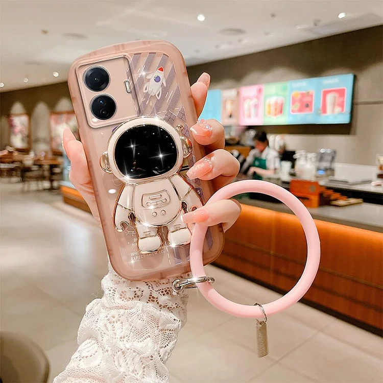 Astronaut bracket bracelet Phone Case for huawei mate 50 40 30 20 pro nova 6se 9se 7se 8 9 10 10se 11 y70 Cover