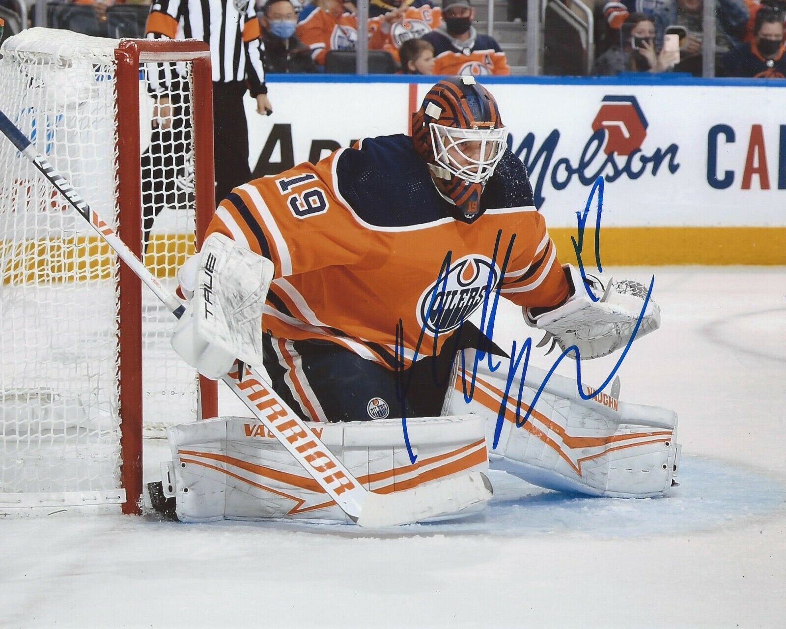 Mikko Koskinen Signed 8x10 Photo Poster painting Edmonton Oilers Autographed COA E